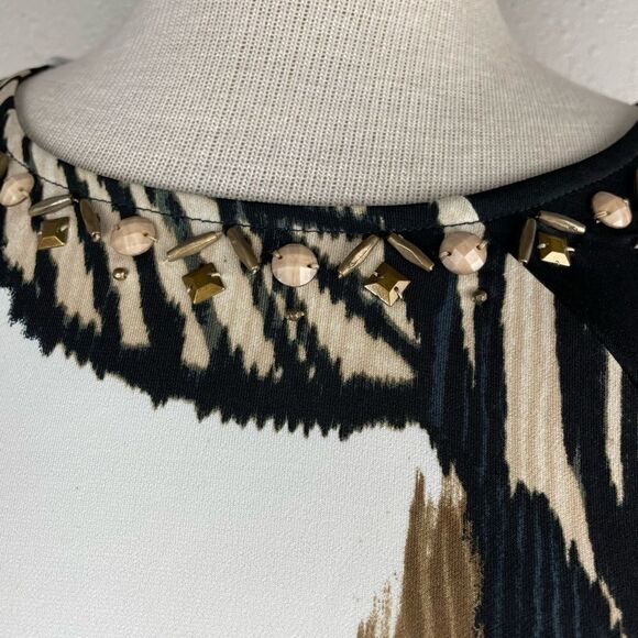 NWT Alfred Dunner Womens Blouse Featuring Beads Around the Neck Size PL - Picture 3 of 7